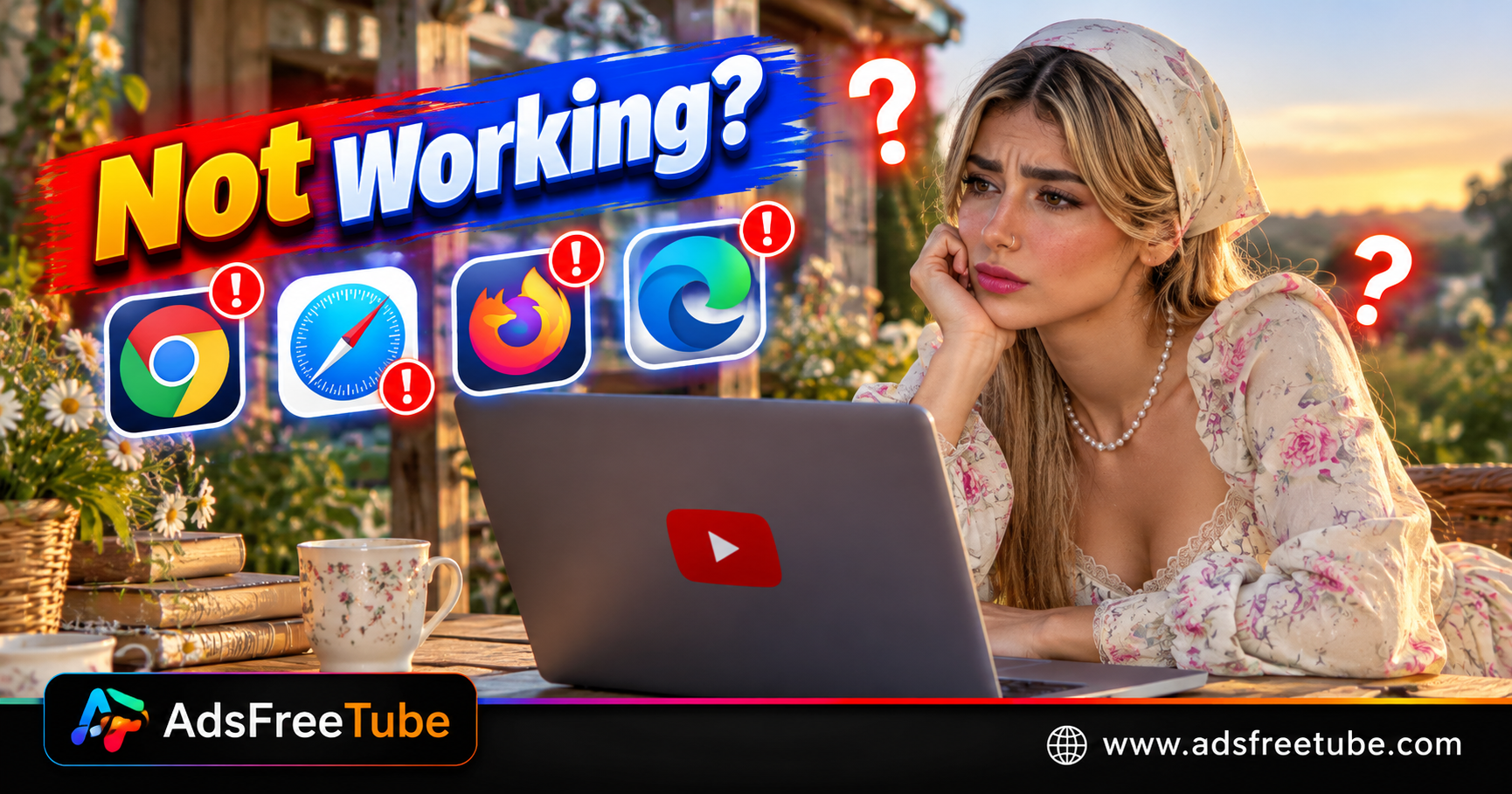 AdsFreeTube Not Working in Chrome, Safari, Firefox, or Edge? Browser Fixes